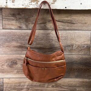 Brown Shoulder Bag, Adjustable Straps